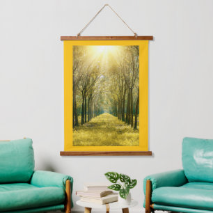 Tapiz de pared de marco de madera