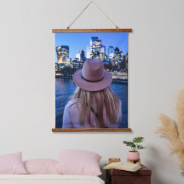 Tapiz de pared de marco de madera