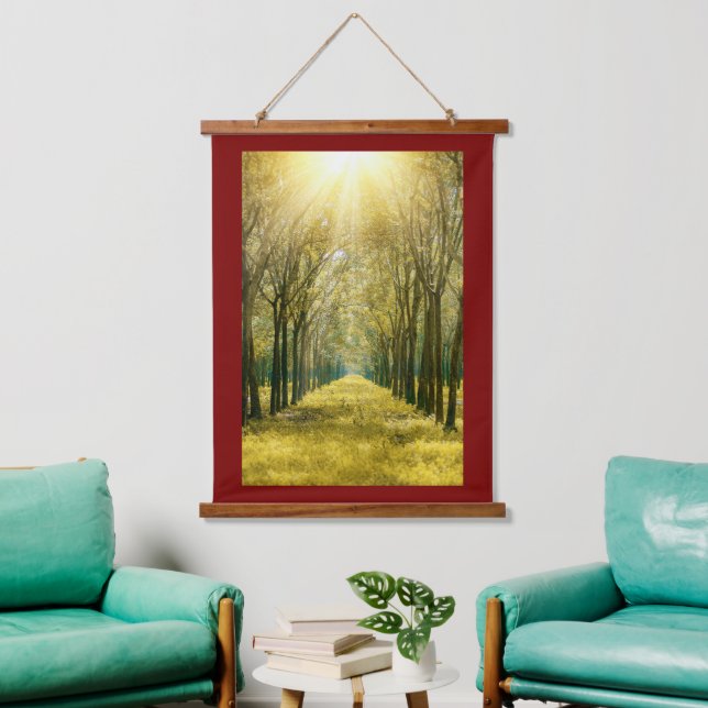 Tapiz de pared de marco de madera (Sala de estar)