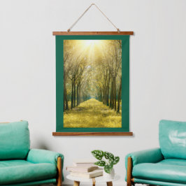 Tapiz de pared de marco de madera