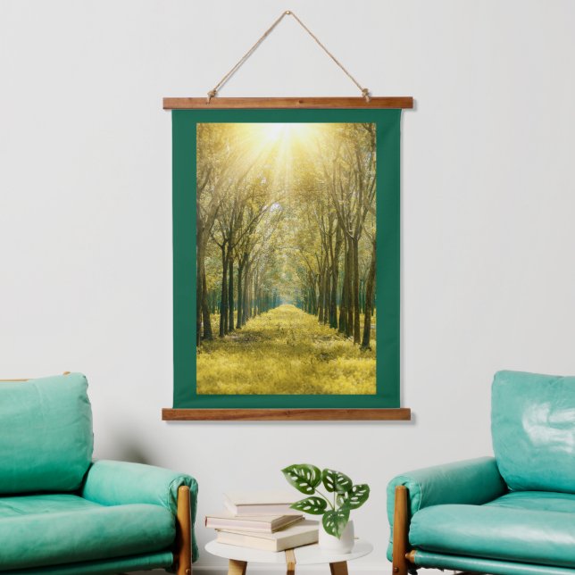 Tapiz de pared de marco de madera (Sala de estar)