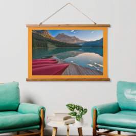 Tapiz de pared de marco de madera