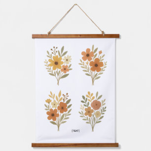 Tapiz de pared de ramillete floral boho Agregar