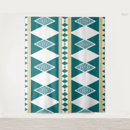 Tapiz de pared de rejilla de diamante Neo-Deco Tea