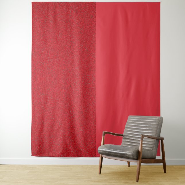 Tapiz de pared de ruido rojo de tomate dividido –  (In situ)