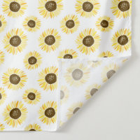 Tapiz de pared del patrón de girasoles amarillos