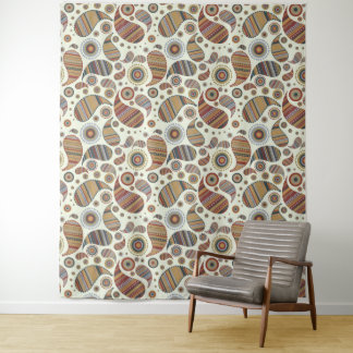 Tapiz de pared del patrón Paisley del otoño