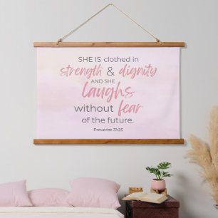 Tapiz de pared del versículo bíblico Proverbios 31