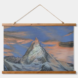 Tapiz de pared - "El Matterhorn al atardecer"