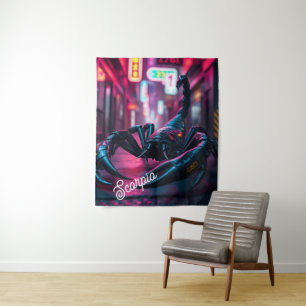 Tapiz de pared Escorpio Ciudad Cibernética