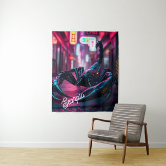 Tapiz de pared Escorpio Ciudad Cibernética