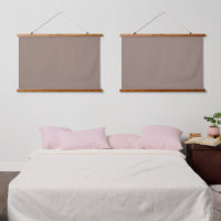Tapiz de pared marrón | Decoración de lienzo neutr