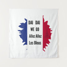 Tapiz de pared Orgullo de Fútbol de Francia Allez