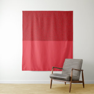 Tapiz de pared rojo con parte superior texturizada