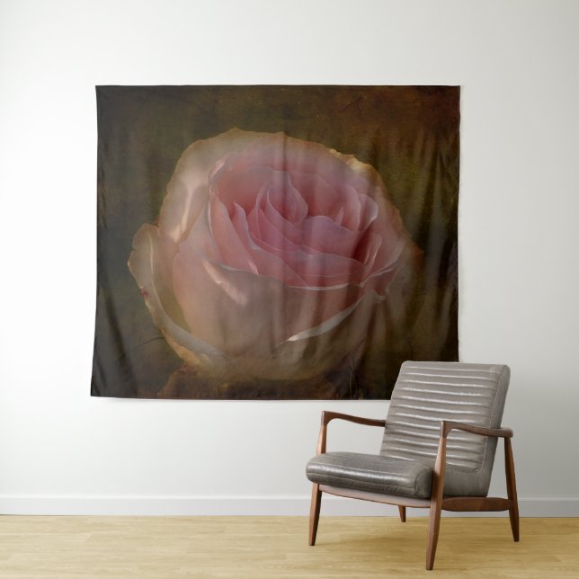 Tapiz de pared rosa texturizado (In situ (horizontal))