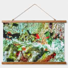 Tapiz de pared tapada de madera blanca abstracta,