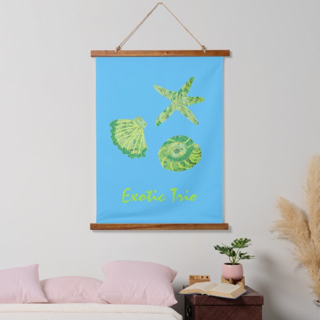 Tapiz de pared tapada de madera de trío exótico (Dormitorio)