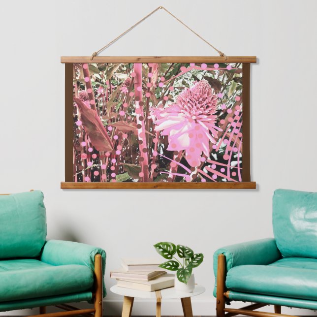 Tapiz de pared taponado de madera (Sala de estar)