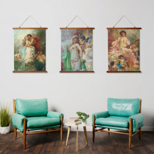 Tapiz de pared taponado de madera