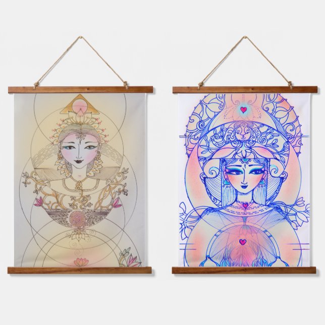 Tapiz de pared taponado de madera (Doble)