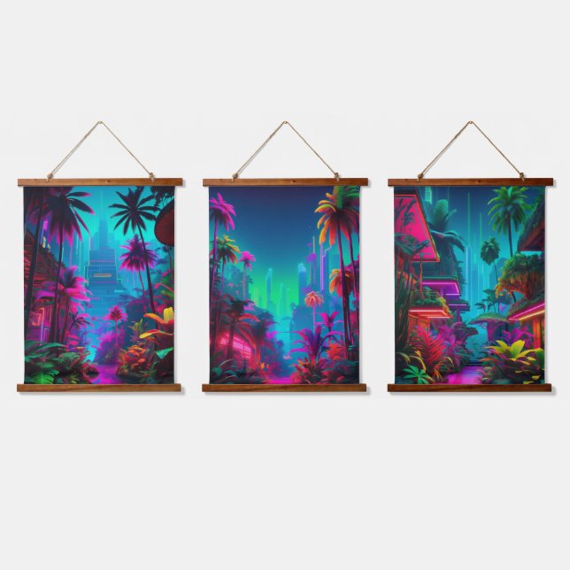 Tapiz de pared taponado de madera (Triple)