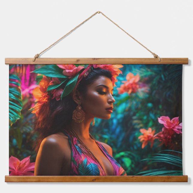 Tapiz de pared taponado de madera (Anverso )