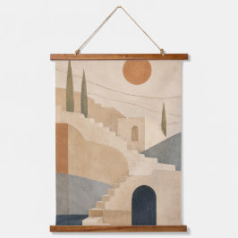 Tapiz de pared Terrazas Soleadas Mediterráneo Cost