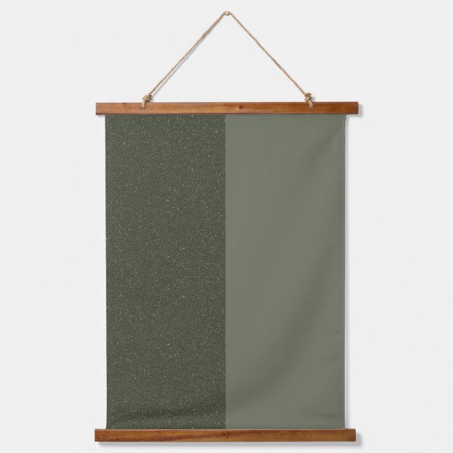 Tapiz de pared verde de la división Moss - Persona (Anverso)