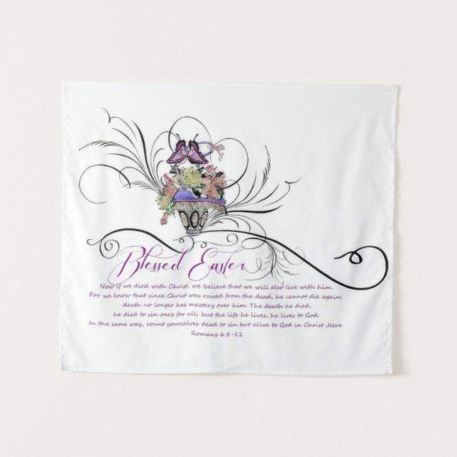 Tapiz de Pascua Bendita (Anverso (horizontal))