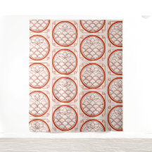 Tapiz de patrón de moneda china