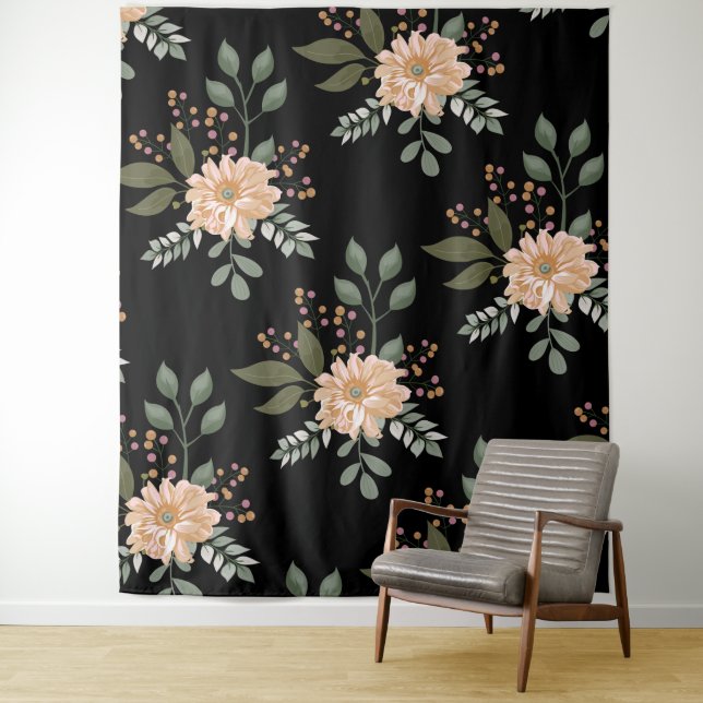 Tapiz de patrón floral (In situ)