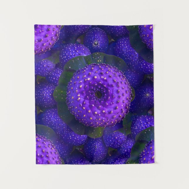 Tapiz de patrones vibrante morado (Anverso)