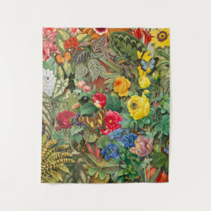 Tapiz de plantas y flores