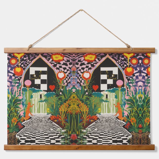 Tapiz de raven y luna - Edgar Allan Poe inspirado  (Anverso )