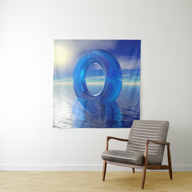 Tapiz de reflejos azules (In situ)