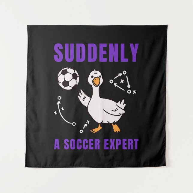 Tapiz De repente un experto en fútbol (Anverso)