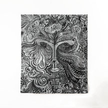 Tapiz de retrato trippy