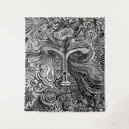 Tapiz de retrato trippy