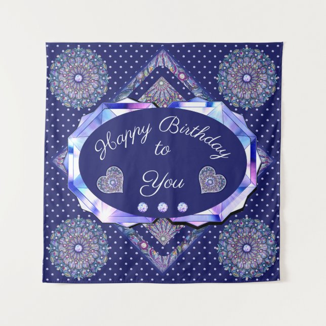 Tapiz de Rosace Azul (Anverso)