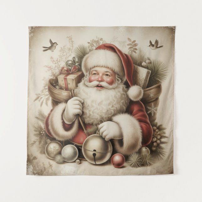 Tapiz de Santa Vintage (Anverso)