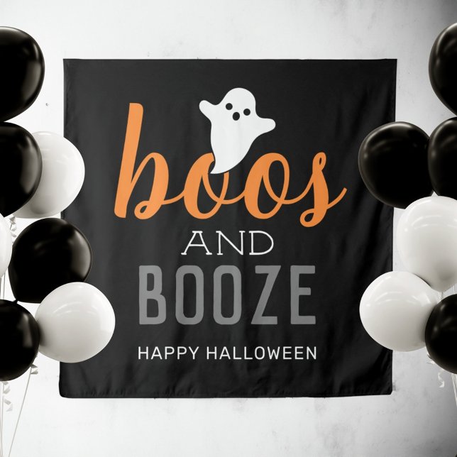 Tapiz de señal de fiesta de Halloween Boos and Boo (Subido por el creador)
