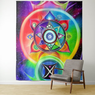 Tapiz de símbolo de Chakra