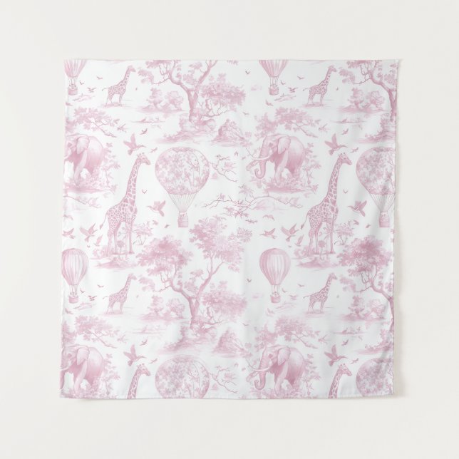 Tapiz de Toile Safari Rosa (Anverso (horizontal))