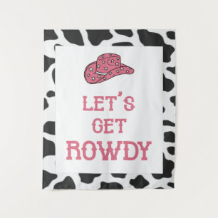 Tapiz de vaquera soltera Cowboy Rowdy