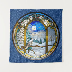 Tapiz de ventana de invierno