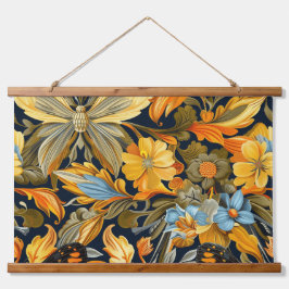 Tapiz de vuelo psicodélico Botánico