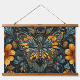 Tapiz de vuelo psicodélico Botánico