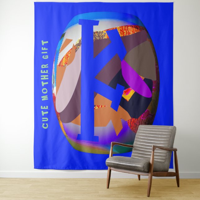 Tapiz DECOR_CUTE MOTHER GIFT_medium azul _RMDESIGNFLO55 (In situ)