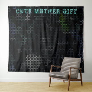 Tapiz DECOR_Room_CUTE MOTHER GIFT_BLACK_RMDESIGNFLO55