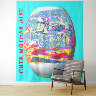Tapiz DECOR_Room_CUTE MOTHER GIFT_BLUE_RMDESIGNFLO55